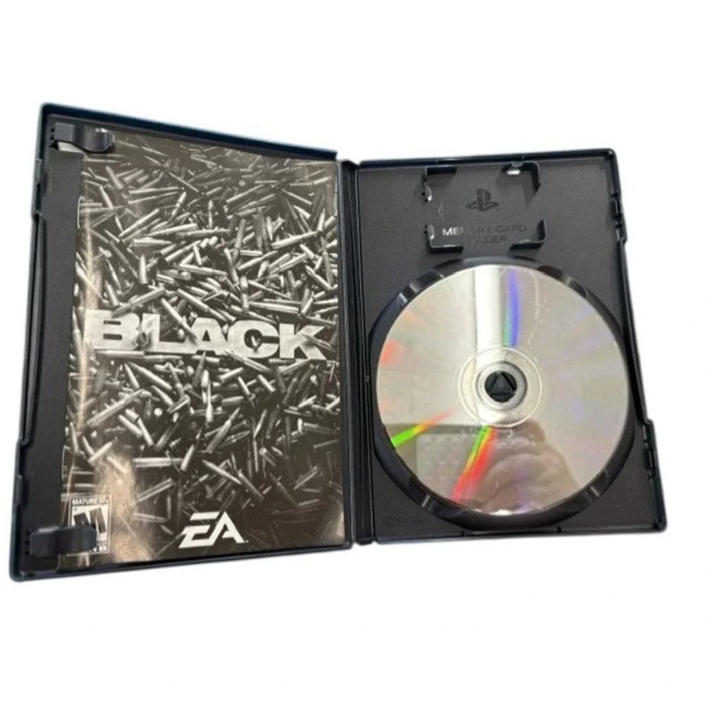 Black PlayStation 2 PS2 Greatest Hits EA First Person Shooter Video Game Disc